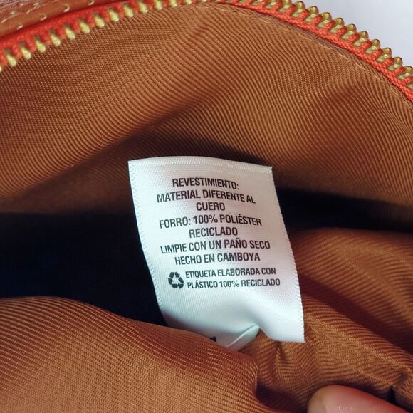 Universal Thread Winged Pouch Makeup Tote Bag Cognac Brown Medium Brand New NWT - Picture 8 of 9